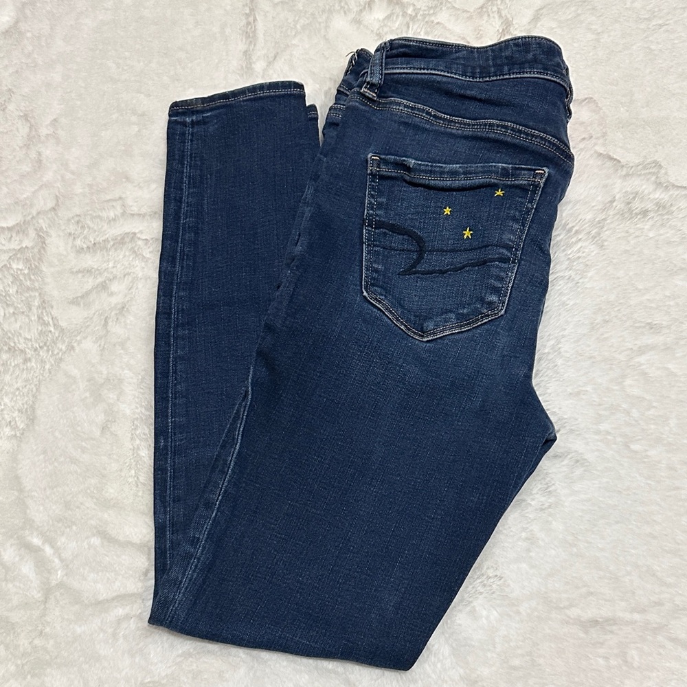 American Eagle Outfitters Dark Blue Skinny Jeans